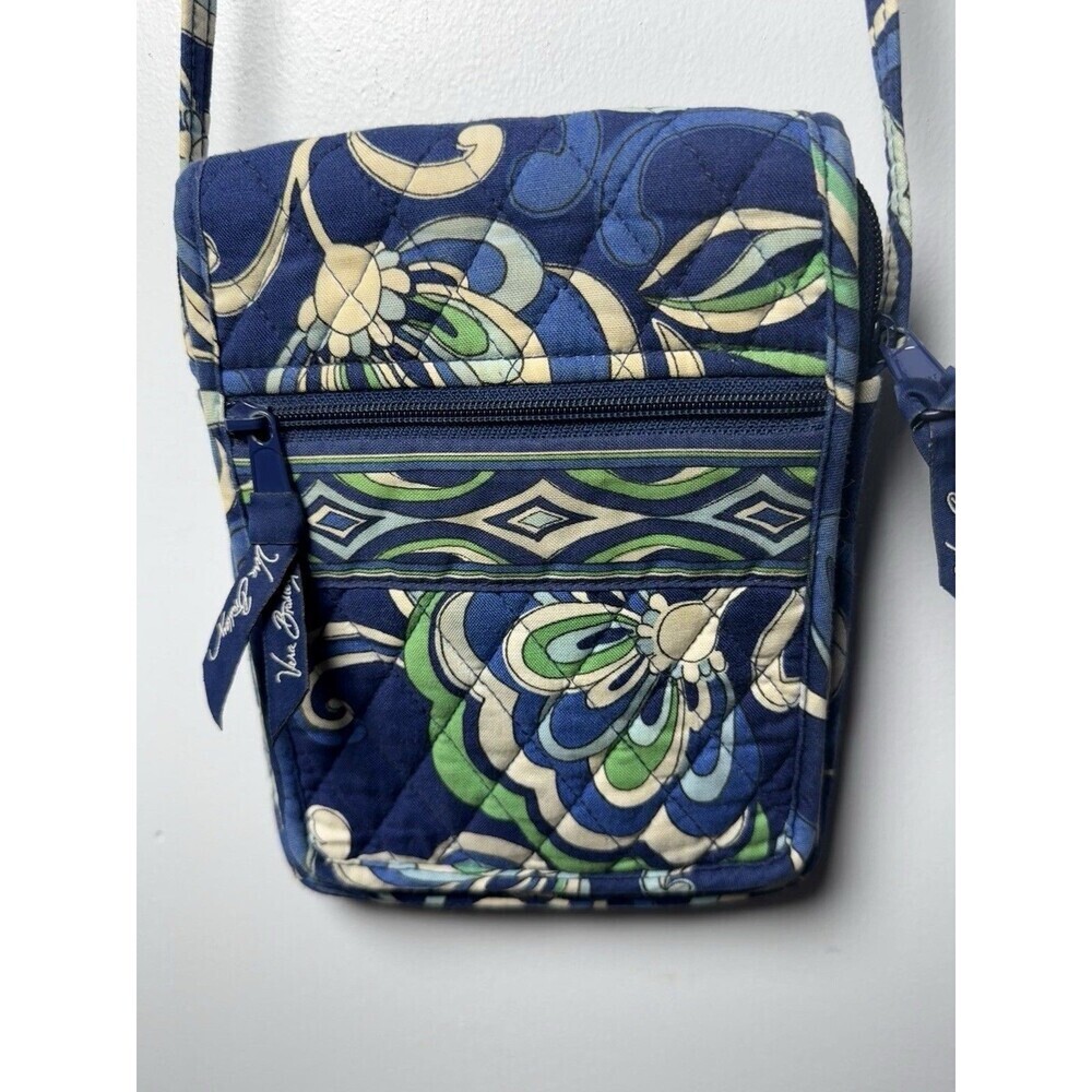 Vera Bradley Mediterranean Blue All In One Crossbody bag EUC